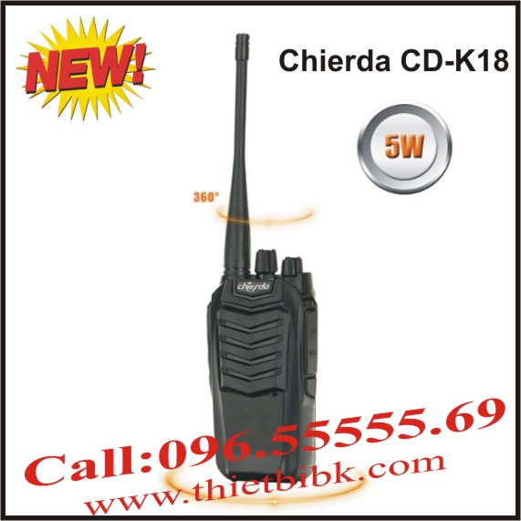 Bộ đàm Chierda CD-K18 VHF